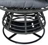 Polyrattan Loungesessel Schwingsessel Rattan Sessel Relaxsessel Stuhl Anthrazit Bild 4