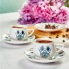 KARACA Iznik New Form Kaffeeservice Fur 6 Personen, 100ml 6x Espressotasse und 6x Untertasse, Robuste Mokkatasse, Dicker Trinkrand, Espressotassen, Porzellan Bild 4