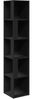 vidaXL Eckregal Schwarz 33x33x164,5 cm Holzwerkstoff 809045 Bild 2
