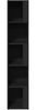 vidaXL Eckregal Schwarz 33x33x164,5 cm Holzwerkstoff 809045 Bild 5