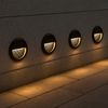 LED Stufenleuchte, IP65, schwarz, rund, D 15 cm Bild 2