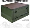 Trucky Faltbox Storage Box 35 L Camping Klappbox Klappkiste faltbar 47 x 35 x 24 cm Grün Bild 2