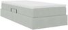 vidaXL Aufbewahrungsbett mit Matratze Hellgrau 90 x 190 cm Samt 3370269 Bild 5