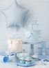 partydeco Tortenstecker, Cake Topper Happy Birthday 18x16cm Hellblau Bild 4