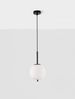 Nova Luce 9624074 LATO Pendelleuchte 18,5cm Schwarz Opal E14 Bild 4
