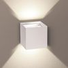 s.luce Ixa LED Wandlampe verstellbare Winkel Innen & Außen IP44 Weiß Bild 1