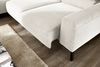 KAWOLA Sofa DELIA Ecksofa Feincord weiß mit motorischem Sitzvorzug Recamiere links 74 x 219 x 276 cm Bild 2
