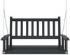 vidaXL Hollywoodschaukel mit Metallketten Schwarz Massivholz Tanne 4008978 Bild 4