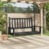 vidaXL Hollywoodschaukel mit Metallketten Schwarz Massivholz Tanne 4008978 Bild 3