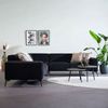 Bronx71 Ecksofa Vegas Samt schwarz links/rechts Bild 1