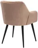 Vente-unique - Stuhl 2er-Set - Samt & Metall - Beige - PEGA von Pascal MORABITO Bild 5