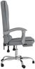 vidaXL Bürostuhl mit Massagefunktion Hellgrau Stoff, Drehbar [349661] Bild 4
