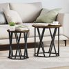 Couchtisch, Sofatisch 2 pcs Geräucherte Eiche Ingenieure Holz und Stahl Bild 2