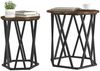 Couchtisch, Sofatisch 2 pcs Geräucherte Eiche Ingenieure Holz und Stahl Bild 3