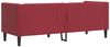 vidaXL Chesterfield-Sofa 3-Sitzer Weinrot Kunstleder 372670 Bild 5