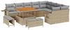 vidaXL Gartensofa-set mit Kissen 12 pcs Beige und Hellgrau Poly-Rattan 3363727 Bild 2
