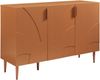 Sideboard Starvili mit 3 Türen 75x115x38 cm Rostfarben [en. casa] Bild 2