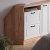 Küchenschrank für Dachschrägen R-Line Weiß Landhaus 60 cm mit 2 Schubladen, Schrankkorpus 60 cm Tiefe Vicco Bild 4