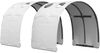 vidaXL Bettunnel 2 pcs Weiß 211 x 67,5 x 2 cm Polyester 893714 Bild 2