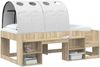 vidaXL Bettunnel 2 pcs Weiß 211 x 67,5 x 2 cm Polyester 893714 Bild 3
