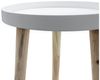 Deko Holz Tisch 36x30 cm - weiß - Kleiner Beistelltisch Couchtisch Sofatisch Bild 4