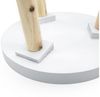 Deko Holz Tisch 36x30 cm - weiß - Kleiner Beistelltisch Couchtisch Sofatisch Bild 3