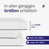 Kaltschaummatratze - H3/fest - Bezug waschbar - 200x200cm - Ergonomische Matratze für bequemes Liegen - Höhe 11cm - Matratze 200x200 Bild 3