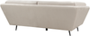 3-Sitzer Sofa Samtstoff beige LENVIK Bild 5