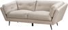 3-Sitzer Sofa Samtstoff beige LENVIK Bild 4