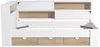 Vente-unique - TAMADU Bett Holz, Platte BeigeWeiß - B 118,5 cm x H 90,5 cm x L 211,6 cm Bild 4