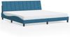 vidaXL Bettgestell ohne Matratze "Hanko" Blau 200x200 cm Samt 3207871 Bild 2