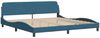 vidaXL Bettgestell ohne Matratze "Hanko" Blau 200x200 cm Samt 3207871 Bild 4