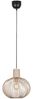 Pendelleuchte GILA mit Gitter Lampenschirm Beige Ø 33cm Bild 2