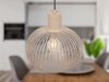 Pendelleuchte GILA mit Gitter Lampenschirm Beige Ø 33cm Bild 5