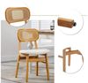 WAHSON OFFICE CHAIRS Esszimmerstuhl Rattansessel 2/4er Set, Küchenstuhl Bild 2