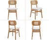 WAHSON OFFICE CHAIRS Esszimmerstuhl Rattansessel 2/4er Set, Küchenstuhl Bild 3