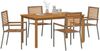 vidaXL Garten Essgruppe 5 pcs Grau Massivholz Akazie 3365518 Bild 3