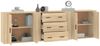 vidaXL Sideboards 3 Stk. Sonoma-Eiche Holzwerkstoff 3185402 Bild 4