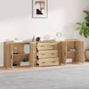 vidaXL Sideboards 3 Stk. Sonoma-Eiche Holzwerkstoff 3185402 Bild 3