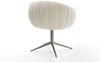 Drehstuhl Jada-Flex Teddystoff Beige Fußkreuz Graphit 360° drehbar Wippfunktion Taschenfederkern Bild 5