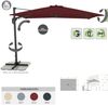 Doppler ACTIVE Pendel Green Edition 310 x 210 cm Pendelschirm Sonnenschirm Ampelschirm 4 Farben 833 Bordeaux Bild 2