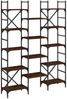 vidaXL Bücherregal Braun Eichen-Optik 127,5x28,5x172,5cm Holzwerkstoff 838872 Bild 2