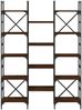 vidaXL Bücherregal Braun Eichen-Optik 127,5x28,5x172,5cm Holzwerkstoff 838872 Bild 5