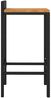 vidaXL Barhocker 4 Stk. Schwarz Poly Rattan und Massivholz Akazie 362604 Bild 5