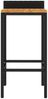 vidaXL Barhocker 4 Stk. Schwarz Poly Rattan und Massivholz Akazie 362604 Bild 4