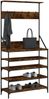 vidaXL Kleiderständer mit Schuhablage Räuchereiche 90x34x184 cm 837879 Bild 3