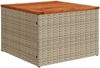 vidaXL 14-tlg. Garten-Sofagarnitur mit Kissen Beige Poly Rattan 3256255 Bild 4