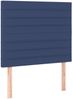vidaXL Boxspringbett mit Matratze Blau 90x190 cm Stoff 3136643 Bild 5