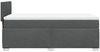 vidaXL Boxspringbett mit Matratze Dunkelgrau 80x200 cm Stoff 3285716 Bild 5