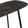 Design Konsolentisch TURIN 120cm dunkel Marmor-Optik Konsole Metallgestell Bild 3